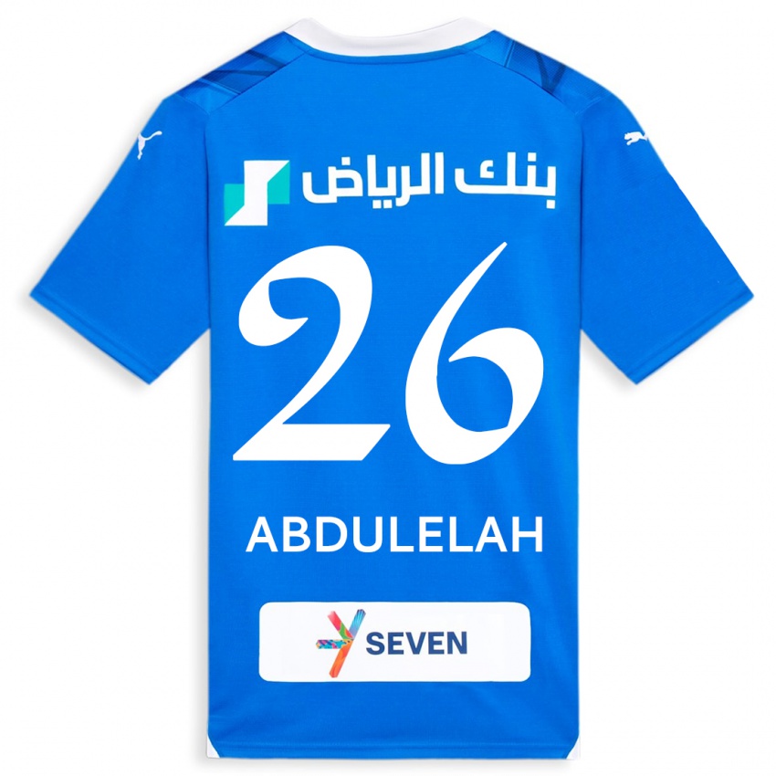 Homem Camisola Abdulelah Al-Malki #26 Azul Principal 2023/24 Camisa Brasil
