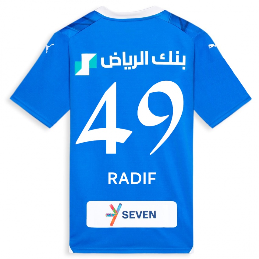 Homem Camisola Abdullah Radif #49 Azul Principal 2023/24 Camisa Brasil