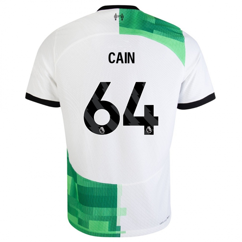 Homem Camisola Jake Cain #64 Branco Verde Alternativa 2023/24 Camisa Brasil