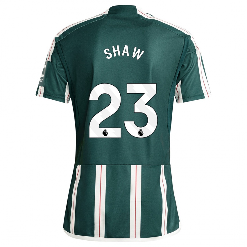 Homem Camisola Luke Shaw #23 Verde Escuro Alternativa 2023/24 Camisa Brasil