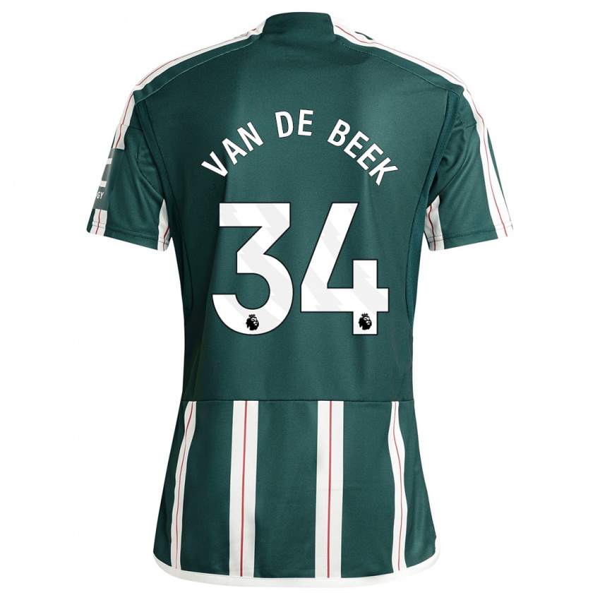 Homem Camisola Donny Van De Beek #34 Verde Escuro Alternativa 2023/24 Camisa Brasil