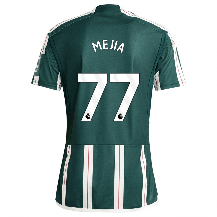 Homem Camisola Mateo Mejia #77 Verde Escuro Alternativa 2023/24 Camisa Brasil
