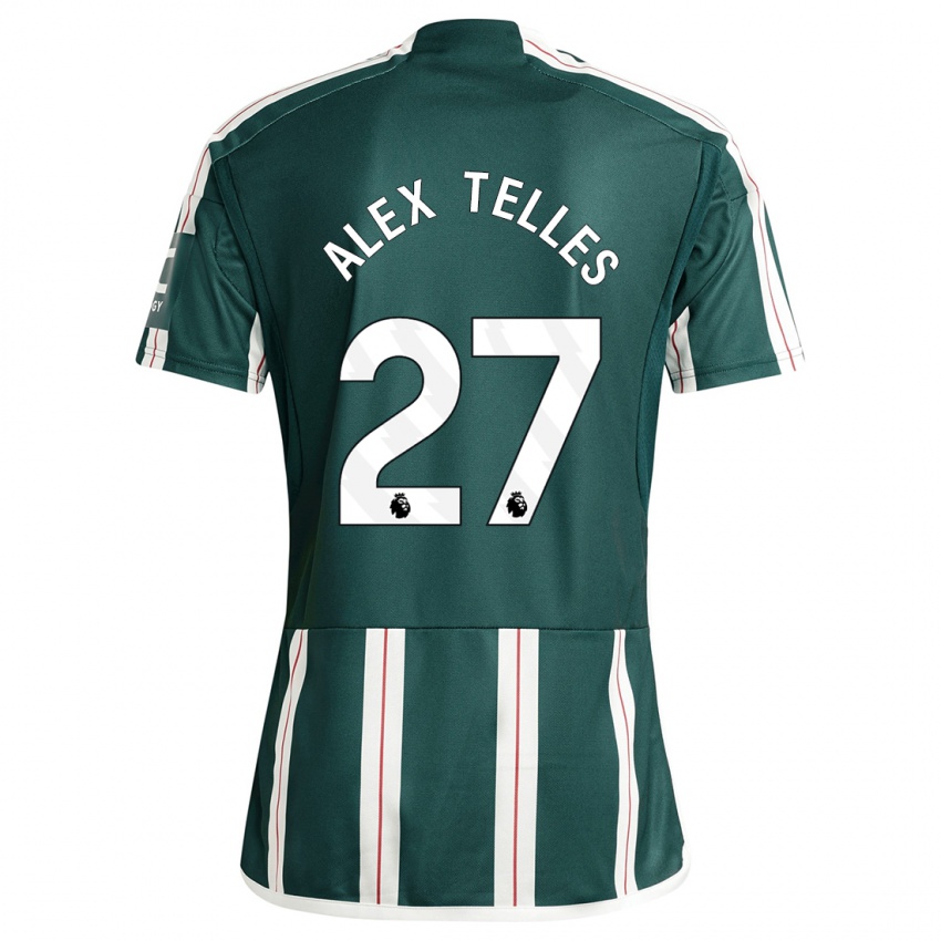 Homem Camisola Alex Nicolao Telles #27 Verde Escuro Alternativa 2023/24 Camisa Brasil