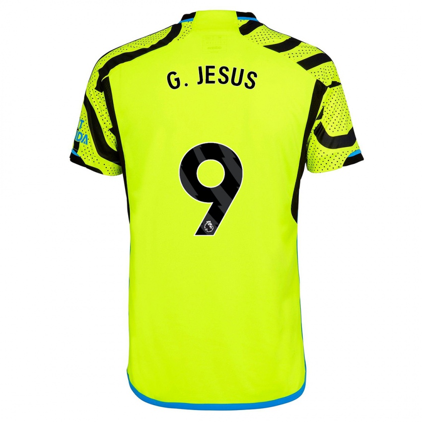 Homem Camisola Gabriel Jesus #9 Amarelo Alternativa 2023/24 Camisa Brasil