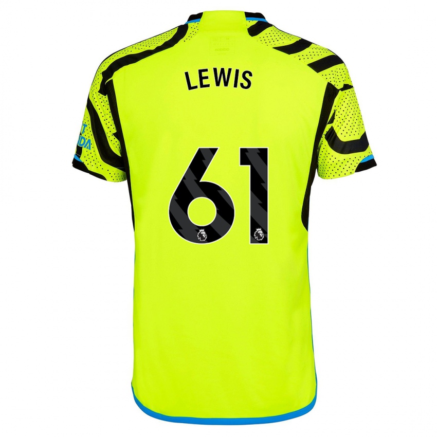 Homem Camisola George Lewis #61 Amarelo Alternativa 2023/24 Camisa Brasil