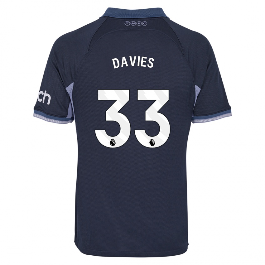 Homem Camisola Ben Davies #33 Azul Escuro Alternativa 2023/24 Camisa Brasil