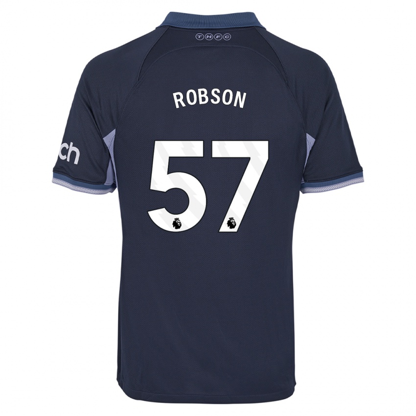 Homem Camisola Max Robson #57 Azul Escuro Alternativa 2023/24 Camisa Brasil