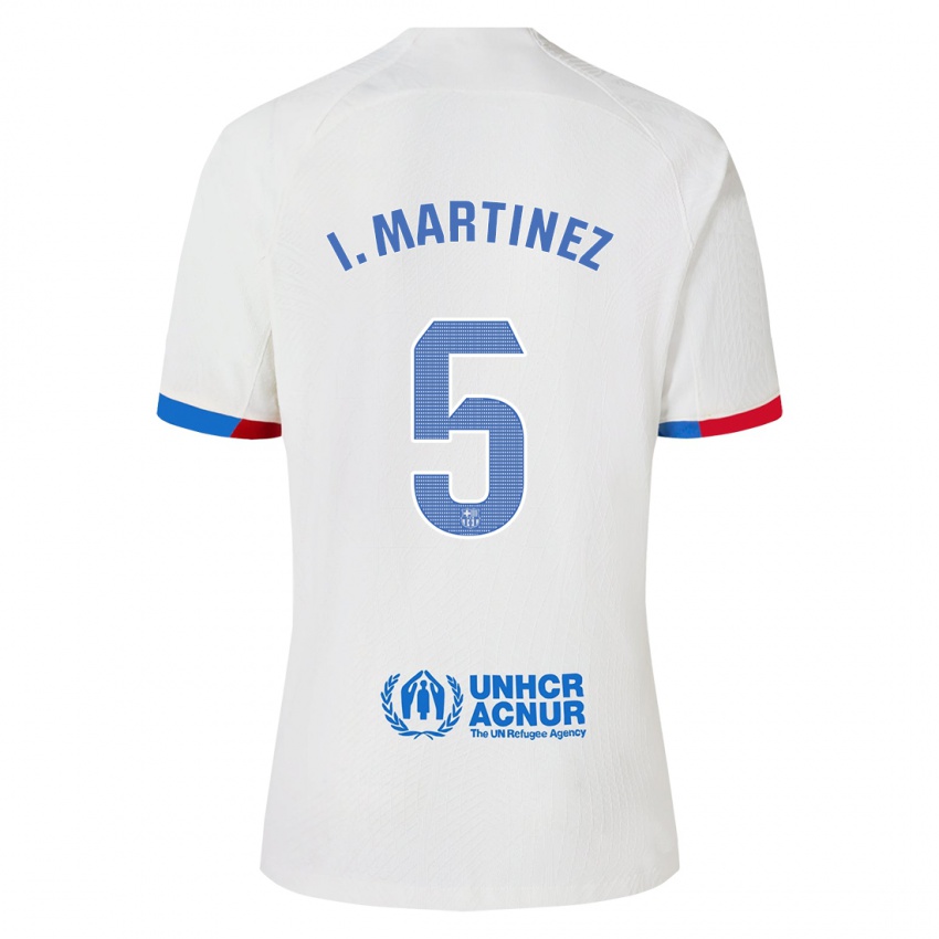 Homem Camisola Inigo Martinez #5 Branco Alternativa 2023/24 Camisa Brasil