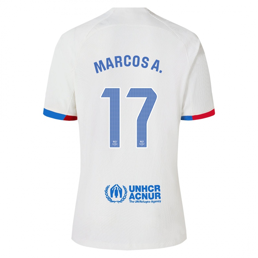 Homem Camisola Marcos Alonso #17 Branco Alternativa 2023/24 Camisa Brasil