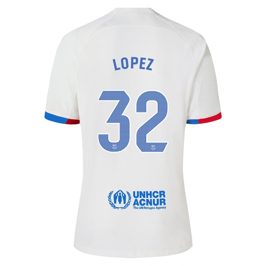 Homem Camisola Fermin Lopez #32 Branco Alternativa 2023/24 Camisa Brasil
