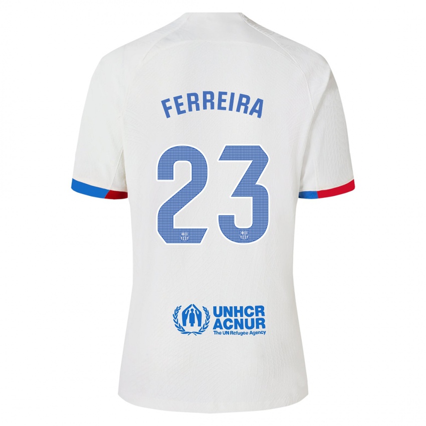 Homem Camisola Geyse Ferreira #23 Branco Alternativa 2023/24 Camisa Brasil