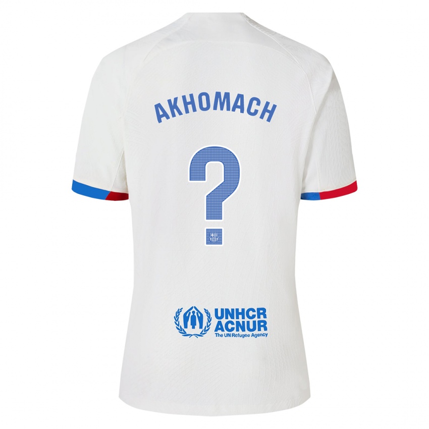 Homem Camisola Ilias Akhomach #0 Branco Alternativa 2023/24 Camisa Brasil