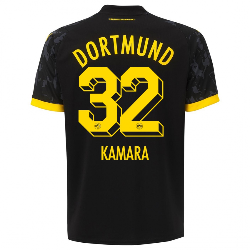 Homem Camisola Abdoulaye Kamara #32 Preto Alternativa 2023/24 Camisa Brasil