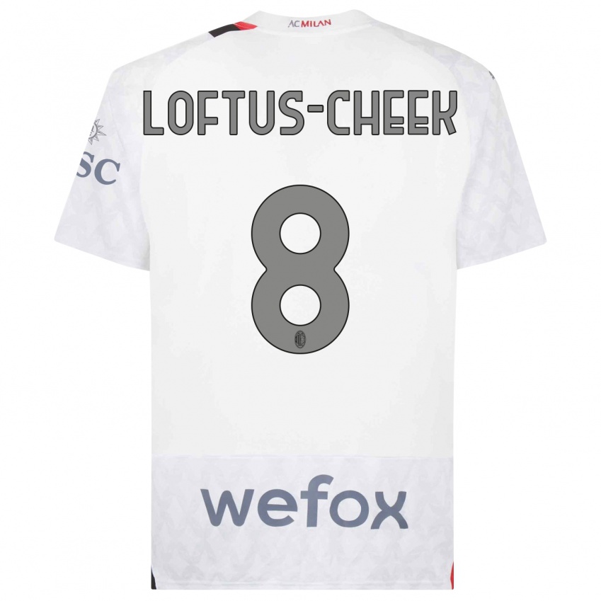 Homem Camisola Ruben Loftus-Cheek #8 Branco Alternativa 2023/24 Camisa Brasil