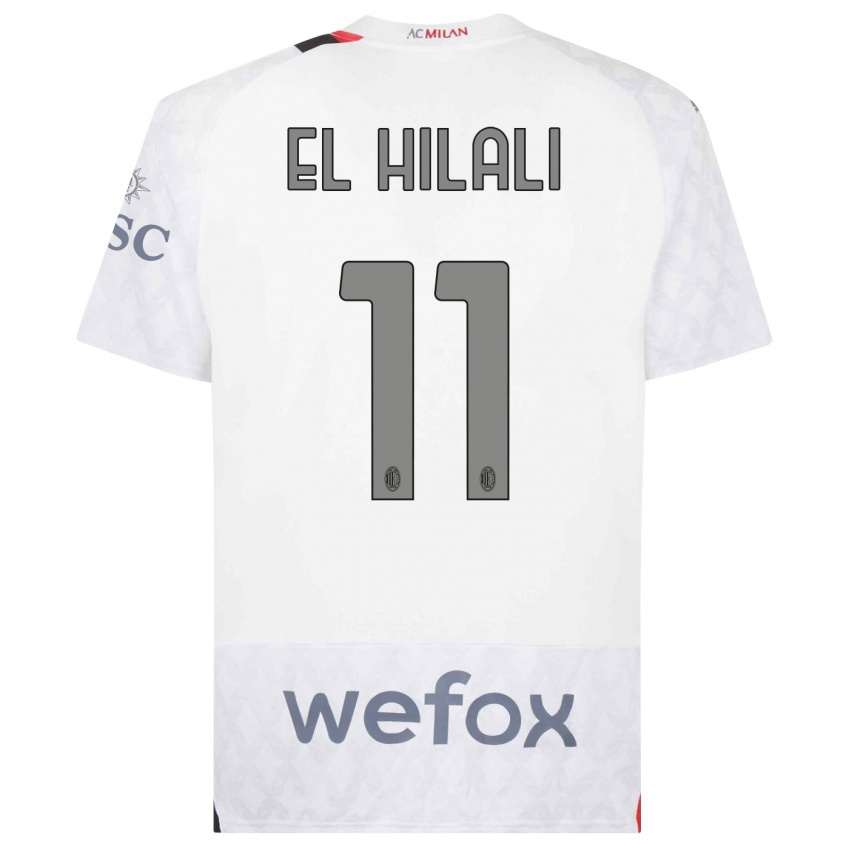 Homem Camisola Youns El Hilali #11 Branco Alternativa 2023/24 Camisa Brasil
