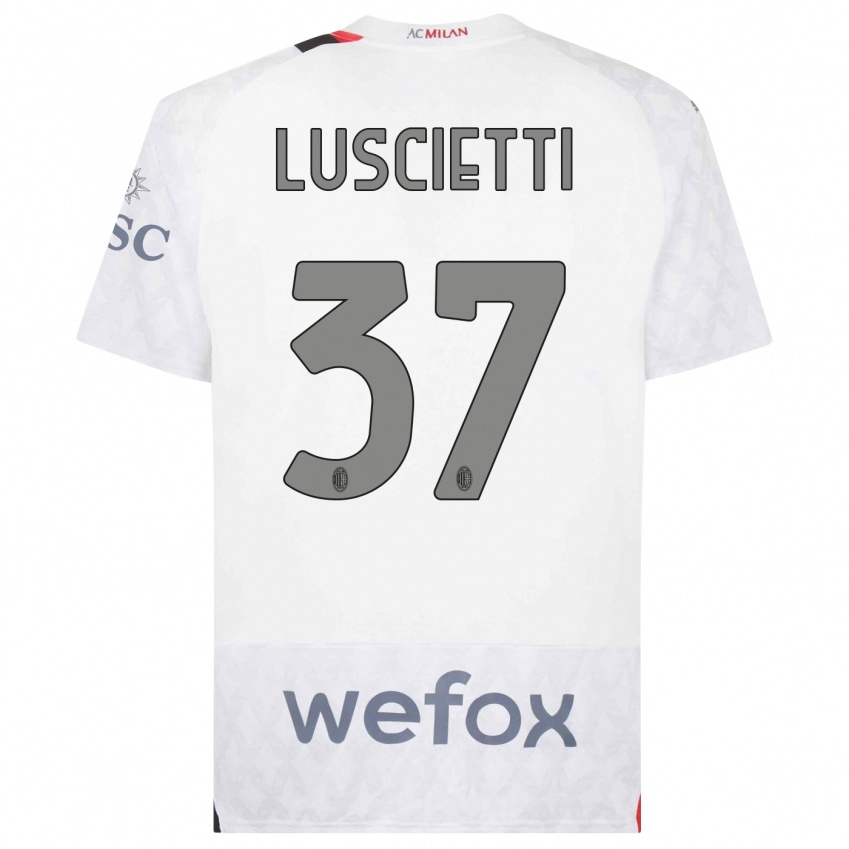 Homem Camisola Abebe Luscietti #37 Branco Alternativa 2023/24 Camisa Brasil