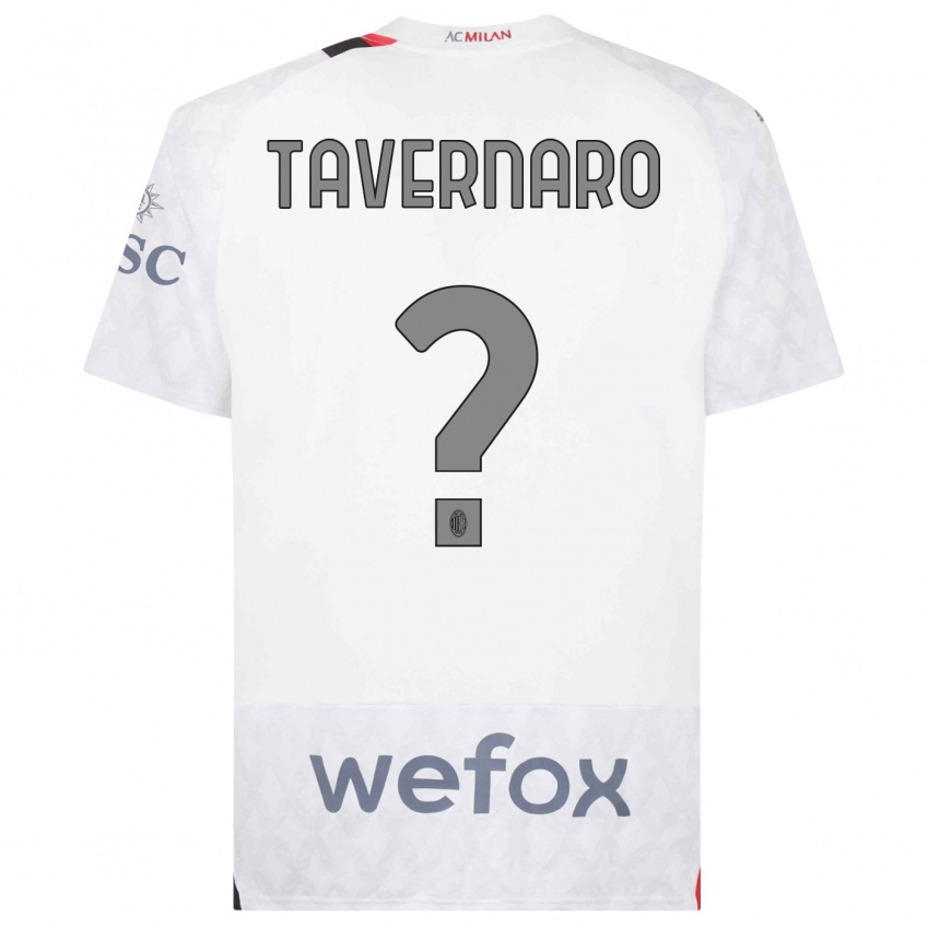 Homem Camisola Federico Tavernaro #0 Branco Alternativa 2023/24 Camisa Brasil