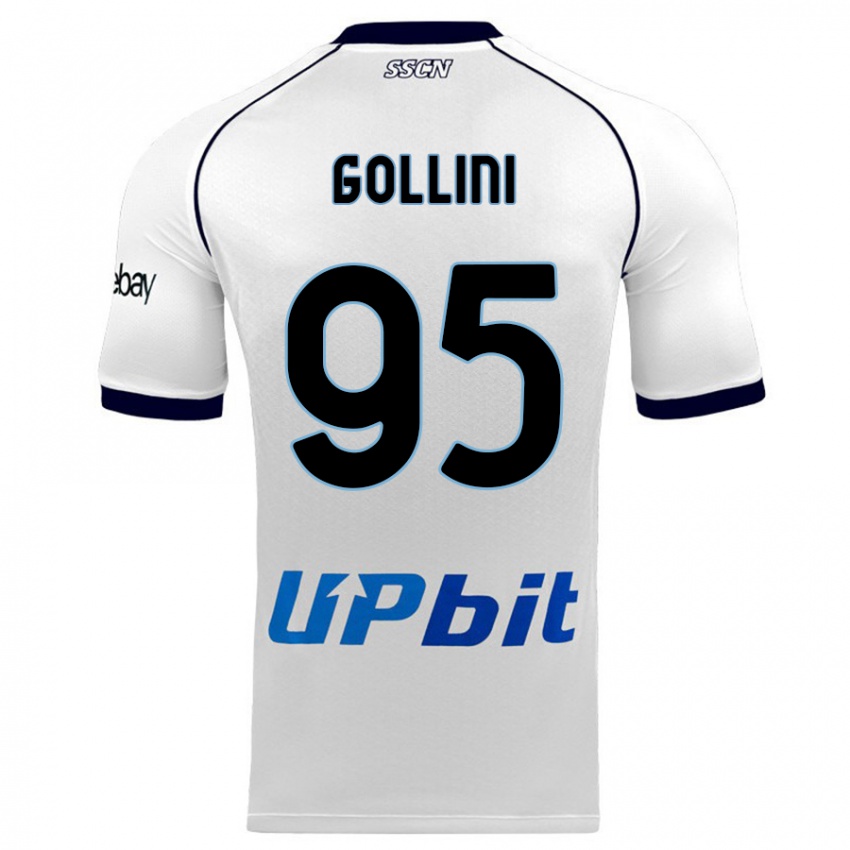 Homem Camisola Pierluigi Gollini #95 Branco Alternativa 2023/24 Camisa Brasil