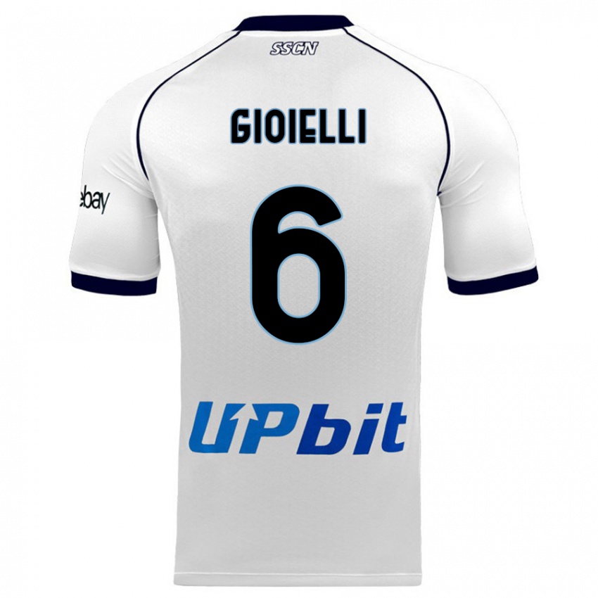 Homem Camisola Francesco Gioielli #6 Branco Alternativa 2023/24 Camisa Brasil