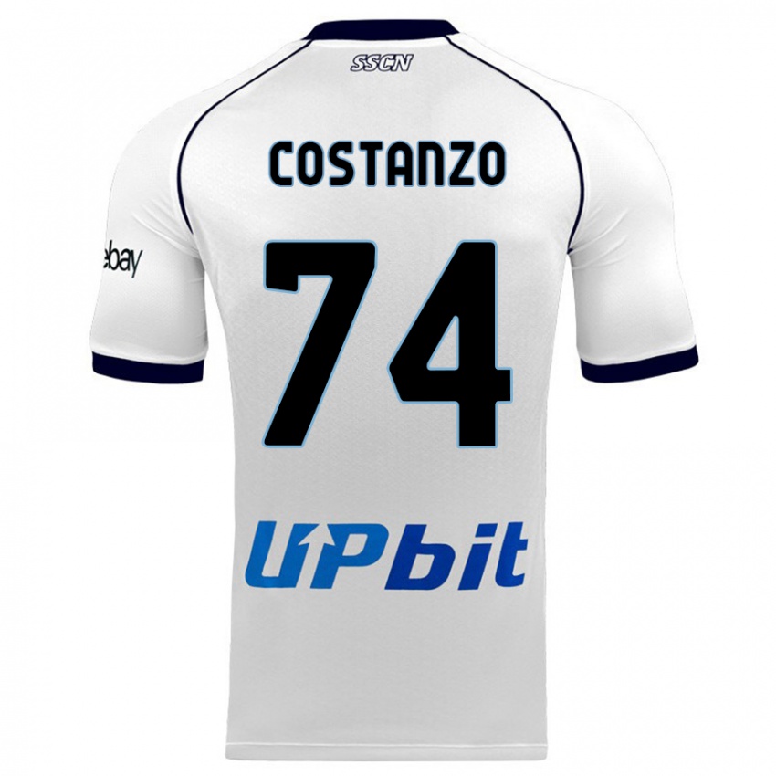 Homem Camisola Davide Costanzo #74 Branco Alternativa 2023/24 Camisa Brasil