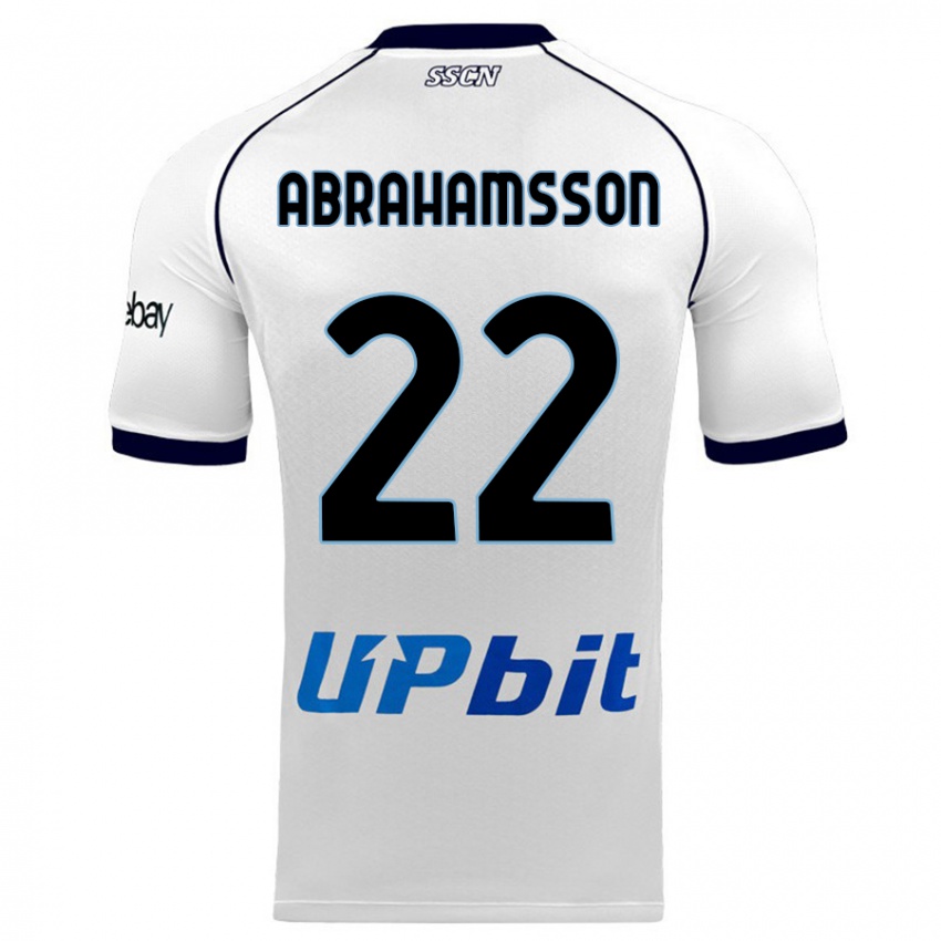 Homem Camisola Sejde Abrahamsson #22 Branco Alternativa 2023/24 Camisa Brasil
