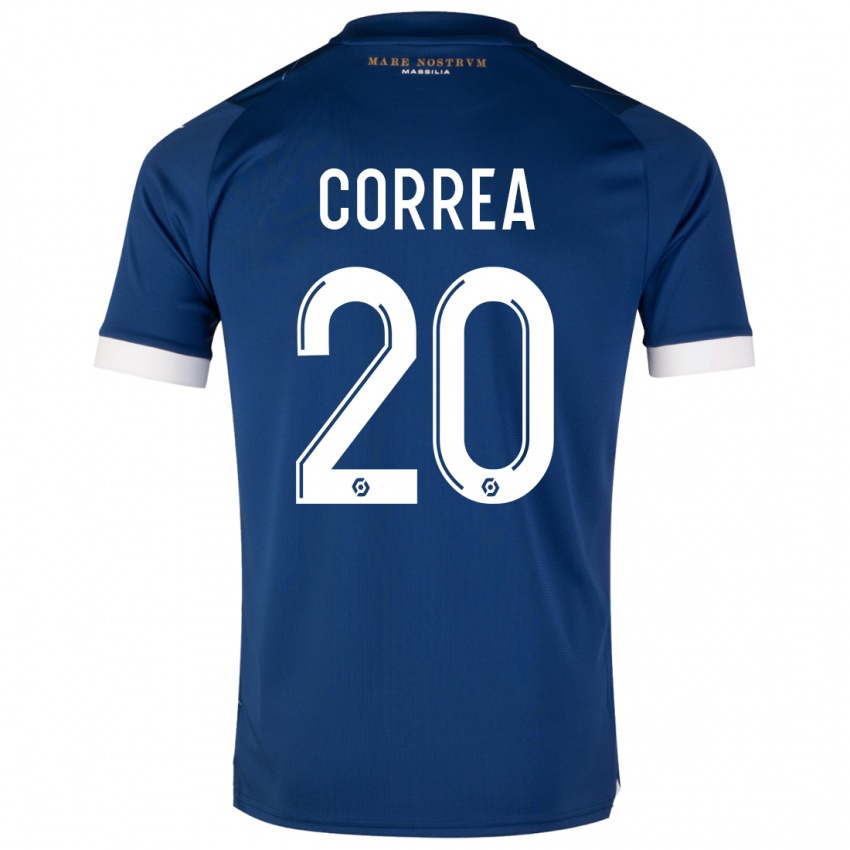 Homem Camisola Joaquin Correa #20 Azul Escuro Alternativa 2023/24 Camisa Brasil