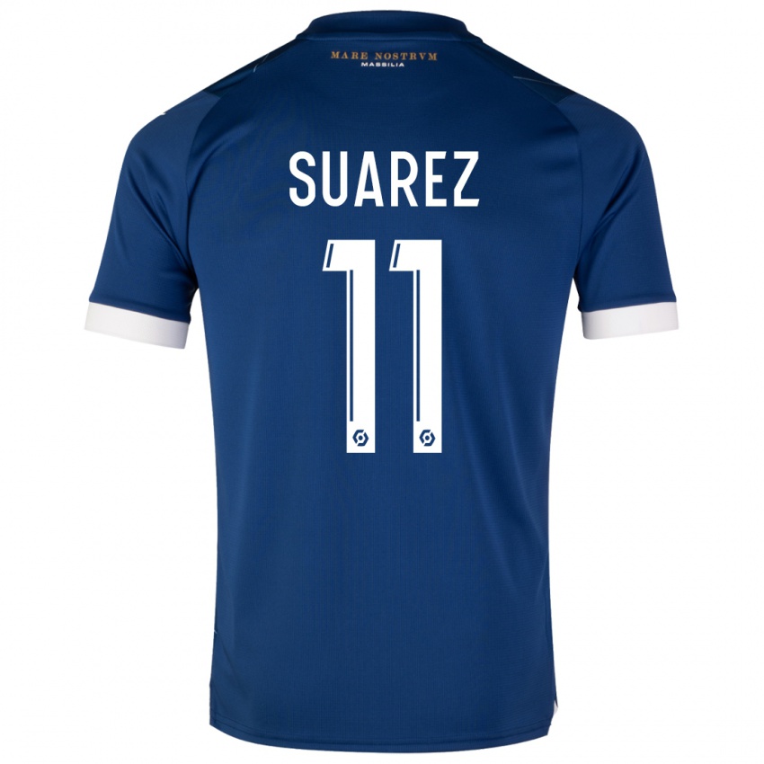 Homem Camisola Luis Suarez #11 Azul Escuro Alternativa 2023/24 Camisa Brasil