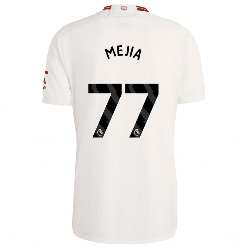 Homem Camisola Mateo Mejia #77 Branco Terceiro 2023/24 Camisa Brasil