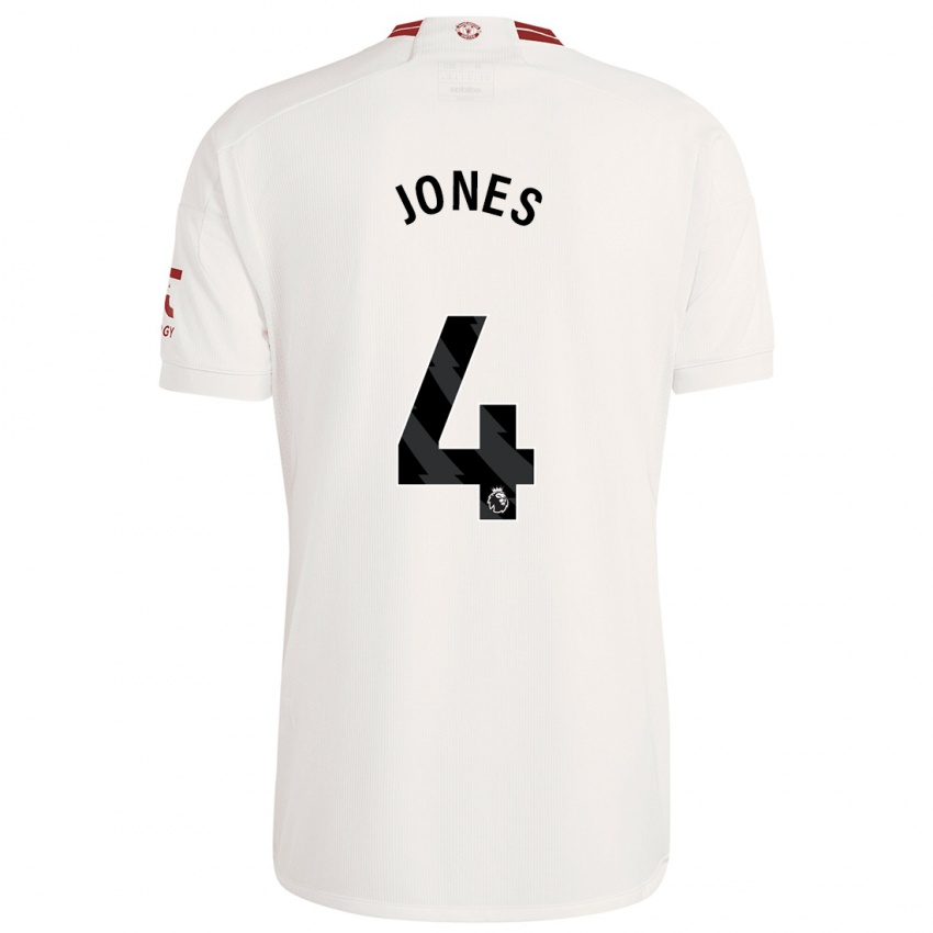 Homem Camisola Phil Jones #4 Branco Terceiro 2023/24 Camisa Brasil