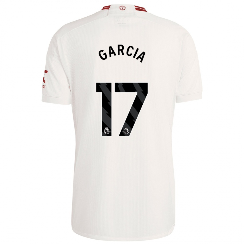 Homem Camisola Lucia Garcia #17 Branco Terceiro 2023/24 Camisa Brasil