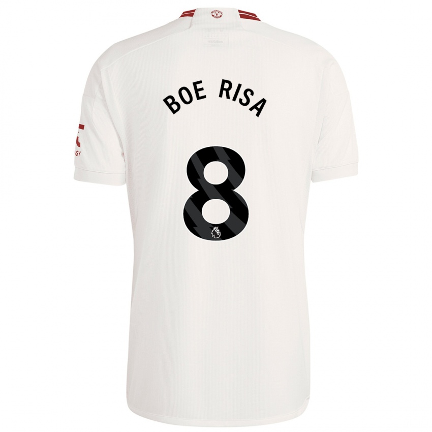 Homem Camisola Vilde Boe Risa #8 Branco Terceiro 2023/24 Camisa Brasil