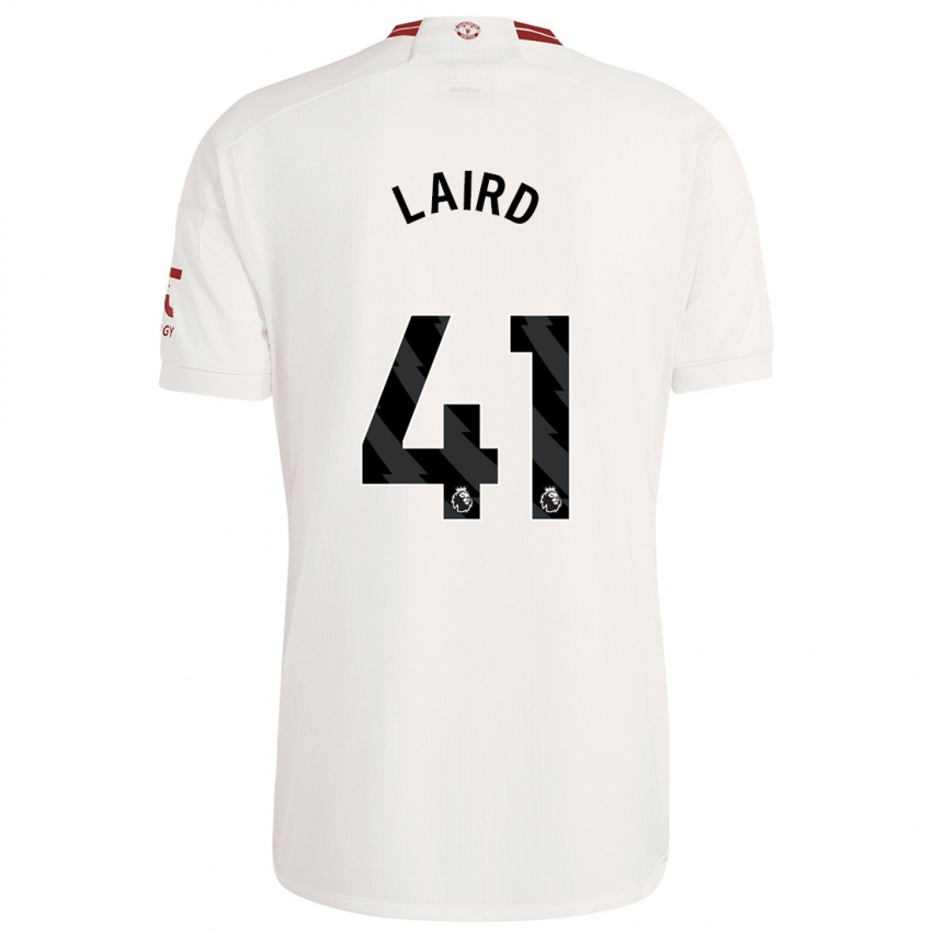 Homem Camisola Ethan Laird #41 Branco Terceiro 2023/24 Camisa Brasil