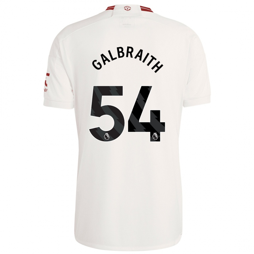 Homem Camisola Ethan Galbraith #54 Branco Terceiro 2023/24 Camisa Brasil