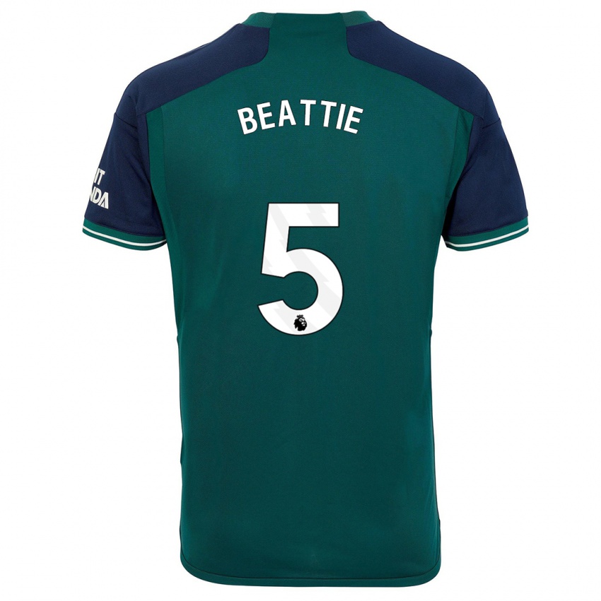 Homem Camisola Jen Beattie #5 Verde Terceiro 2023/24 Camisa Brasil