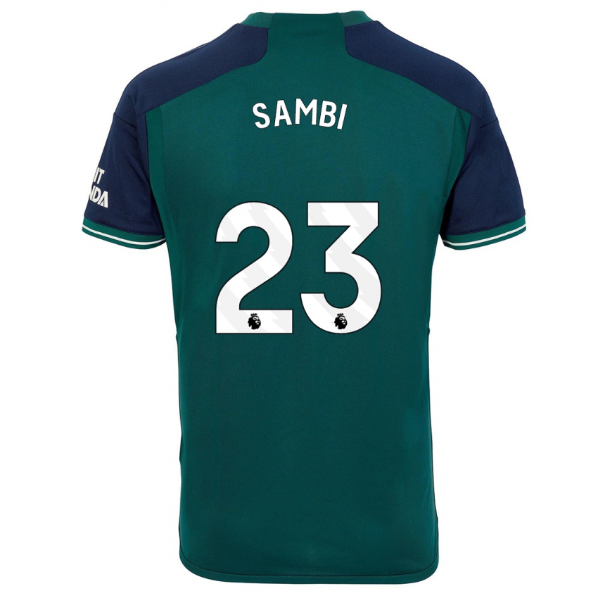 Homem Camisola Albert Sambi Lokonga #23 Verde Terceiro 2023/24 Camisa Brasil