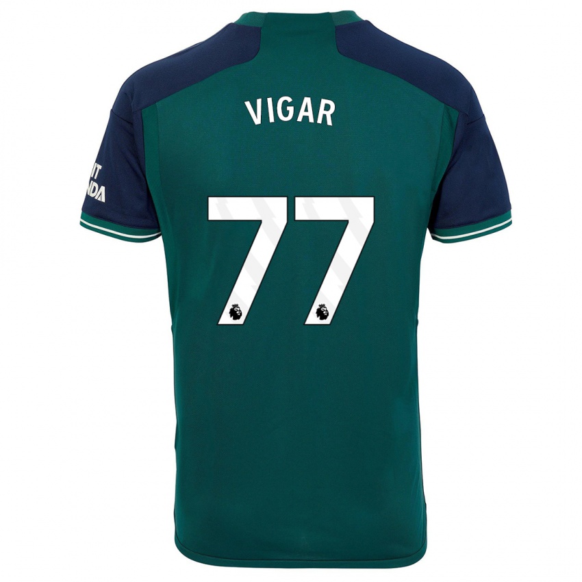 Homem Camisola Billy Vigar #77 Verde Terceiro 2023/24 Camisa Brasil