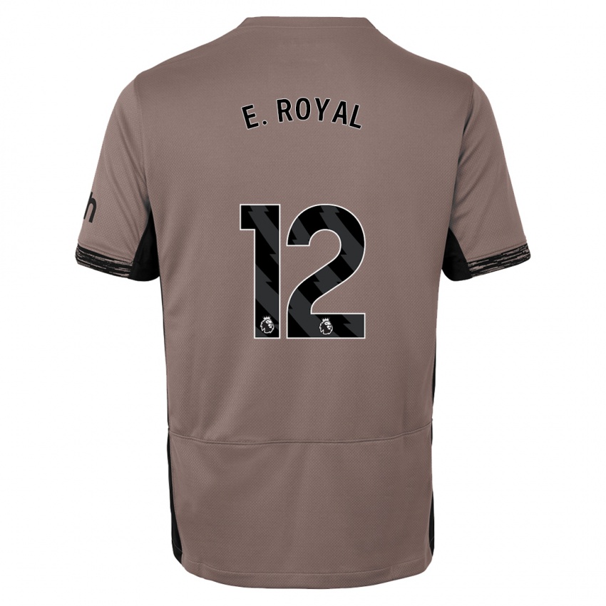 Homem Camisola Emerson Royal #12 Bege Escuro Terceiro 2023/24 Camisa Brasil