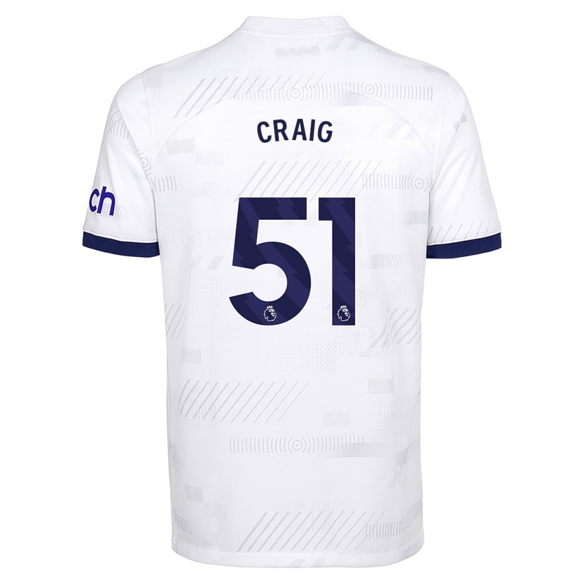 Mulher Camisola Matthew Craig #51 Branco Principal 2023/24 Camisa Brasil