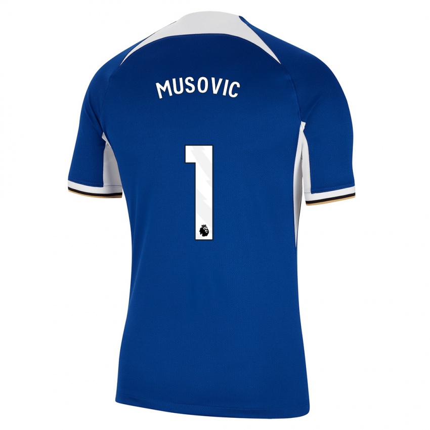Mulher Camisola Zecira Musovic #1 Azul Principal 2023/24 Camisa Brasil