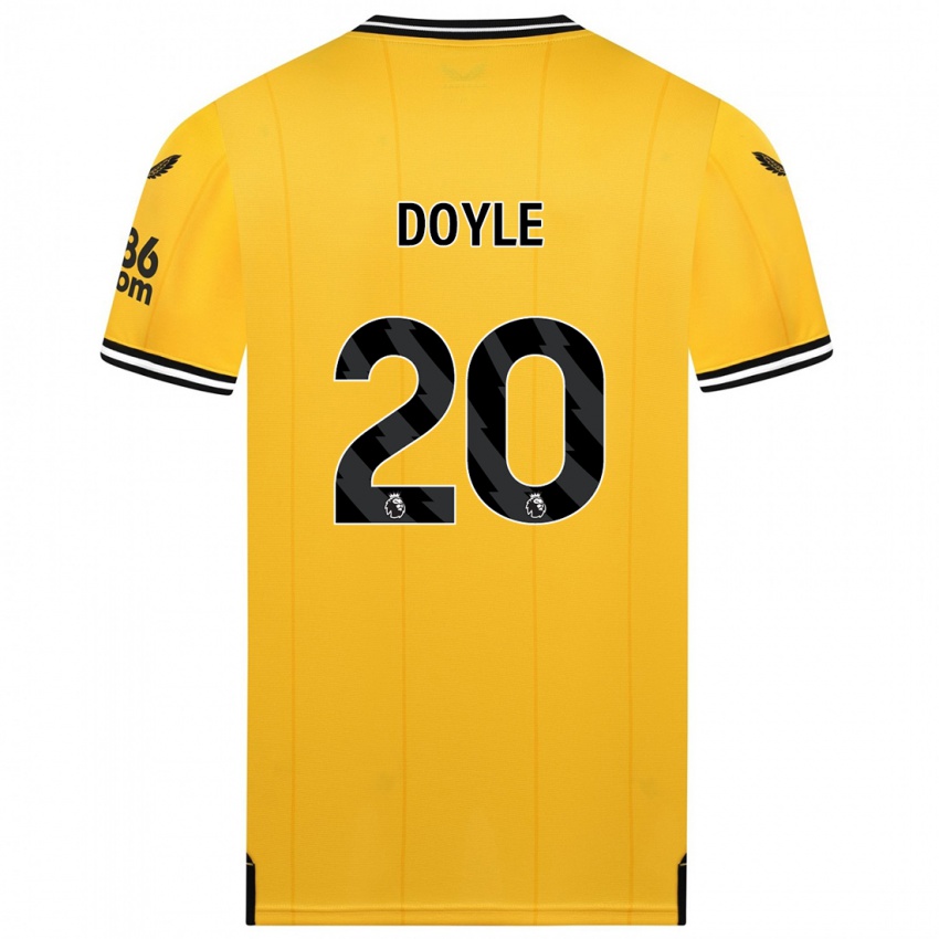 Mulher Camisola Tommy Doyle #20 Amarelo Principal 2023/24 Camisa Brasil