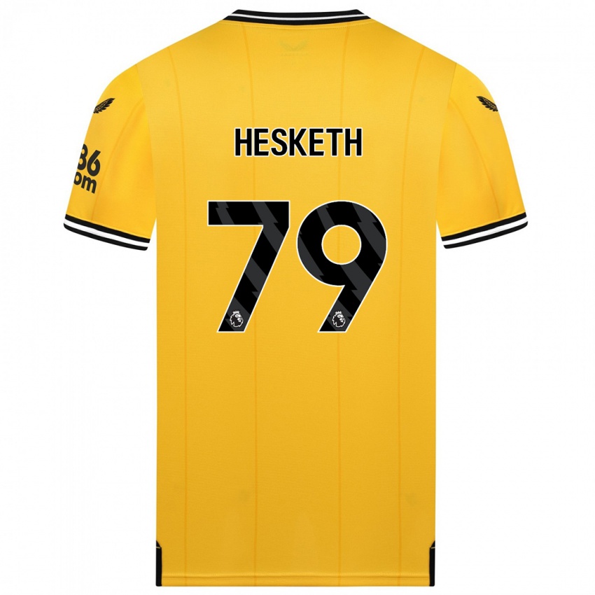 Mulher Camisola Owen Hesketh #79 Amarelo Principal 2023/24 Camisa Brasil