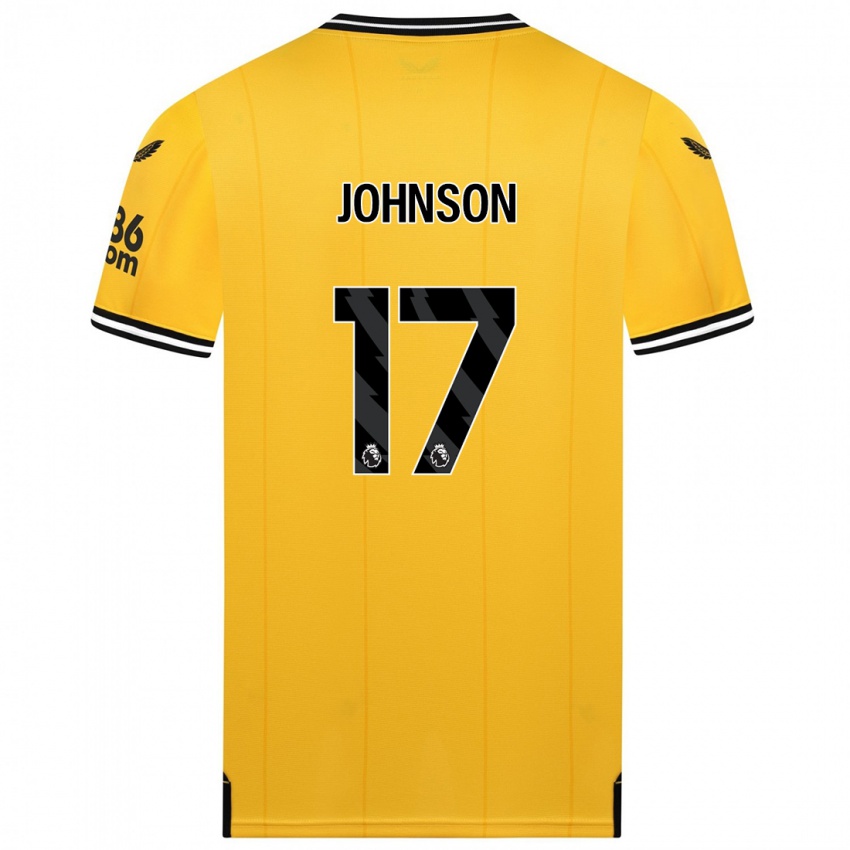 Mulher Camisola Katie Johnson #17 Amarelo Principal 2023/24 Camisa Brasil