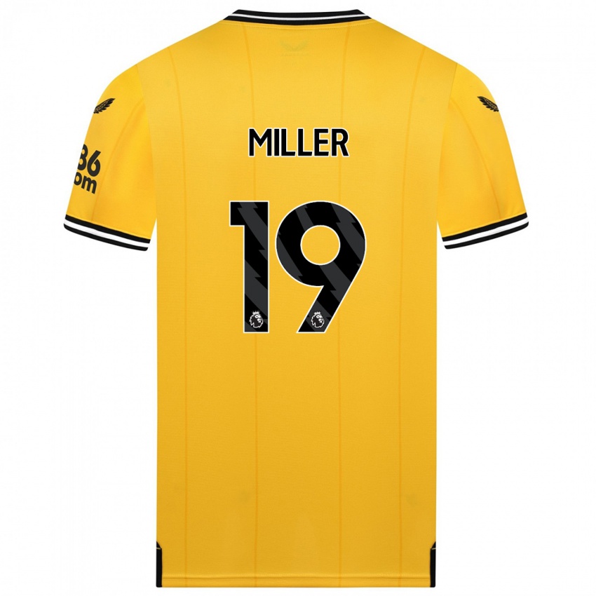 Mulher Camisola Ali Miller #19 Amarelo Principal 2023/24 Camisa Brasil