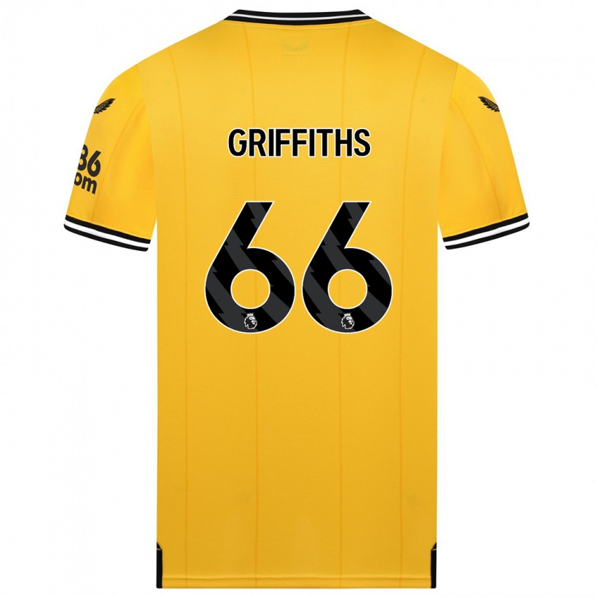 Mulher Camisola Harvey Griffiths #66 Amarelo Principal 2023/24 Camisa Brasil