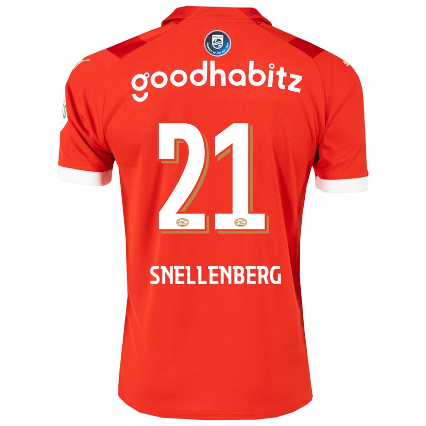 Mulher Camisola Maxime Snellenberg #21 Vermelho Principal 2023/24 Camisa Brasil