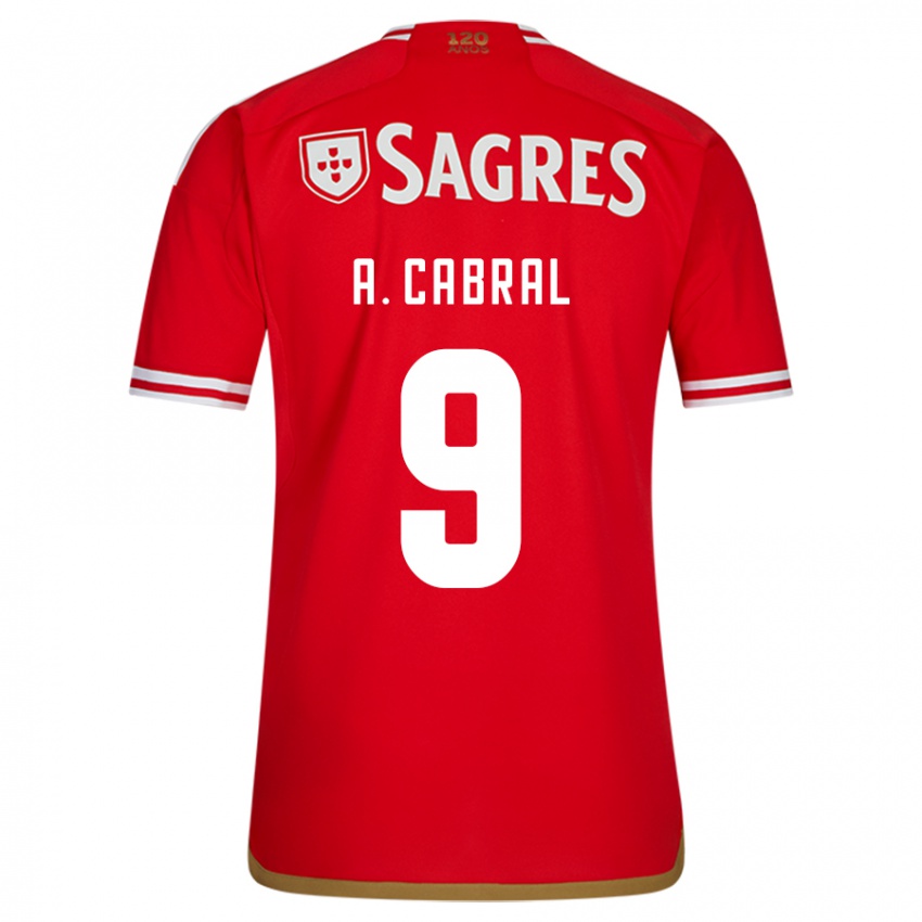 Mulher Camisola Arthur Cabral #9 Vermelho Principal 2023/24 Camisa Brasil