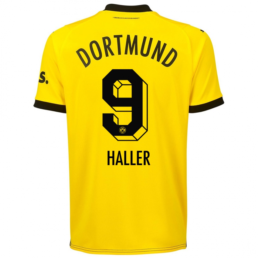 Mulher Camisola Sebastien Haller #9 Amarelo Principal 2023/24 Camisa Brasil