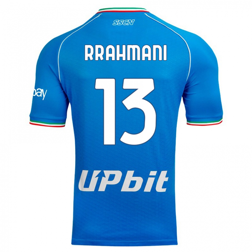 Mulher Camisola Amir Rrahmani #13 Céu Azul Principal 2023/24 Camisa Brasil