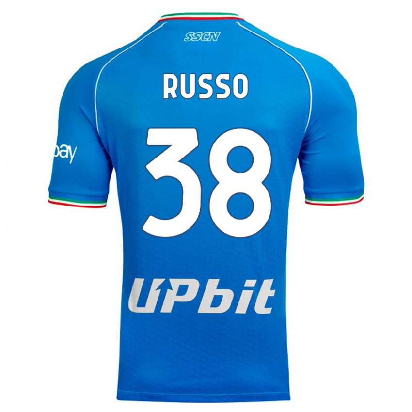 Mulher Camisola Lorenzo Russo #38 Céu Azul Principal 2023/24 Camisa Brasil