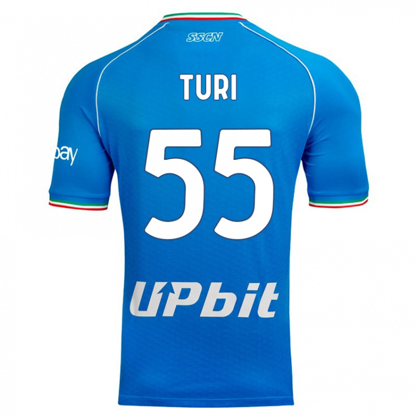 Mulher Camisola Claudio Turi #55 Céu Azul Principal 2023/24 Camisa Brasil